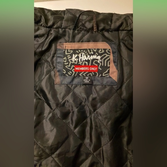 Graphic print jacket Members Only jacket Keith Haring Medium - Picture 3 of 11